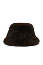 view 1 of 2 Elias Faux Fur Bucket Hat in Sable Brown
