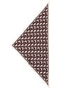 view 4 of 4 Maria Triangle Scarf in Brown Multi