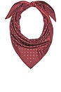 view 3 of 4 Anahi Triangle Scarf in Rust Brown