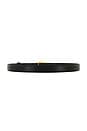 view 2 of 3 Jianna Leather Belt in Black & Gold