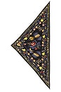 view 4 of 4 Paula Triangle Scarf in Black Floral