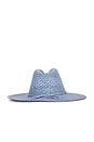 view 3 of 3 Idel Wide Brim Hat in Blue