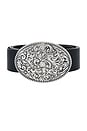 view 3 of 3 CEINTURE BRAXTON in Black & Silver