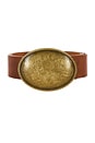 view 3 of 3 Nola Belt in Brown & Gold
