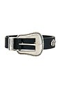 view 3 of 3 Amelie Belt in Black & Silver