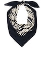 view 3 of 4 Carmel Scarf in Navy & Ivory