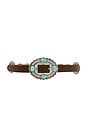 Gypsy Buckle Belt in Brown & Turquoise