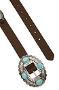 view 3 of 3 CEINTURE GYPSY in Brown & Turquoise