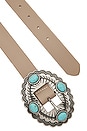 view 3 of 3 CINTURÓN GYPSY in Taupe & Turquoise