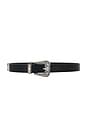 view 1 of 3 CEINTURE SAIRA in Black & Silver