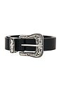 view 3 of 3 CEINTURE SAIRA in Black & Silver