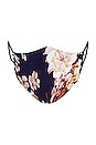 view 2 of 5 Face Mask in Navy Floral
