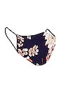 view 3 of 5 Face Mask in Navy Floral