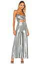view 1 of 4 Yara Jumpsuit in Silver Metallic