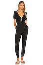 view 1 of 3 Henley Jumpsuit in Black