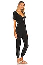view 2 of 3 Henley Jumpsuit in Black