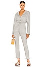 view 1 of 4 Cozy Knit Jumpsuit in Heather Grey