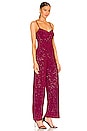 view 2 of 4 Cindie Jumpsuit in Maroon Red