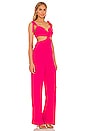 view 2 of 3 Zola Jumpsuit in Passionfruit Pink