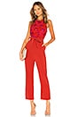 view 1 of 3 Gardanome Jumpsuit in Magenta & Red