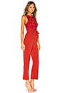view 2 of 3 Gardanome Jumpsuit in Magenta & Red
