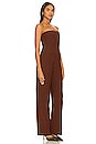 view 2 of 3 Abby Jumpsuit in Chocolate Brown