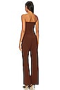 view 3 of 3 Abby Jumpsuit in Chocolate Brown