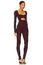 view 2 of 3 Tanya Jumpsuit in Midnight Burgundy