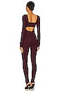 view 3 of 3 Tanya Jumpsuit in Midnight Burgundy