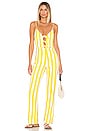 view 1 of 3 Anya Jumpsuit in Lemon Stripe