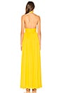 view 3 of 3 VESTIDO LARGO HALTER HAZEL in Canary Yellow