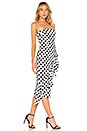 view 2 of 3 Ellie Midi Dress in Black & White