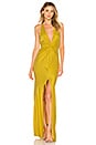 view 1 of 3 Xael Gown in Mustard Yellow