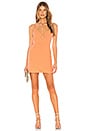 view 1 of 3 ROBE PRÈS DU CORPS NIKO in Apricot
