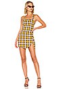 view 1 of 3 Ellie Mini Dress in Yellow Plaid