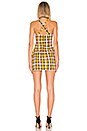 view 3 of 3 Ellie Mini Dress in Yellow Plaid