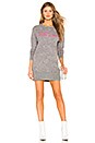 view 1 of 3 For Lovers Sweater Dress in Heather Grey & Pink