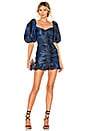 view 1 of 3 Beckett Mini Dress in Blue & Black