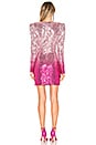 view 4 of 4 York Dress in Fuchsia & Silver