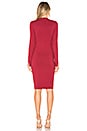view 3 of 3 VESTIDO MIDI VIK in Dark Red