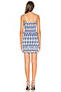 view 3 of 3 Keaton Mini Dress in Blue & Peach