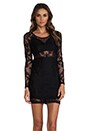 view 1 of 6 Bad Girl Mini Dress in Black Lace