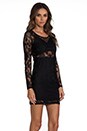 view 3 of 6 Bad Girl Mini Dress in Black Lace