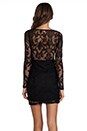 view 4 of 6 Bad Girl Mini Dress in Black Lace