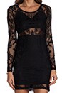 view 5 of 6 Bad Girl Mini Dress in Black Lace