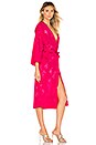 view 3 of 5 Bali Kimono Dress in Hot Pink