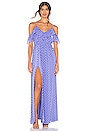 view 1 of 3 Ingrid Maxi in Blue & Ivory