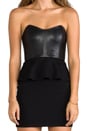 view 5 of 5 Love Rush Vegan Leather Dress in Black
