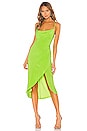 view 1 of 3 Noah Wrap Dress in Lime Green