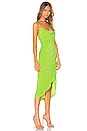 view 2 of 3 Noah Wrap Dress in Lime Green